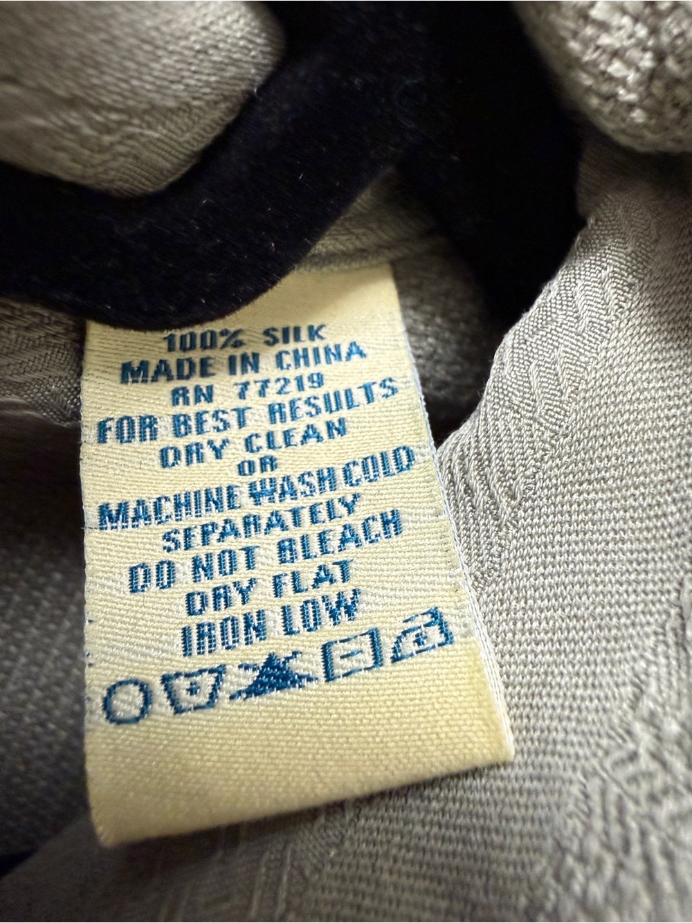 Vintage Joseph & Feiss 100% Silk Shirt 2X Sage Green Textured Short Sleeve - Picture 5 of 9